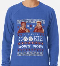 Put That Cookie Down, Now! Ugly Sweater Design Lightweight Sweatshirt