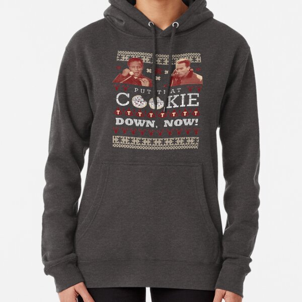Put That Cookie Down, Now! Ugly Sweater Design Pullover Hoodie