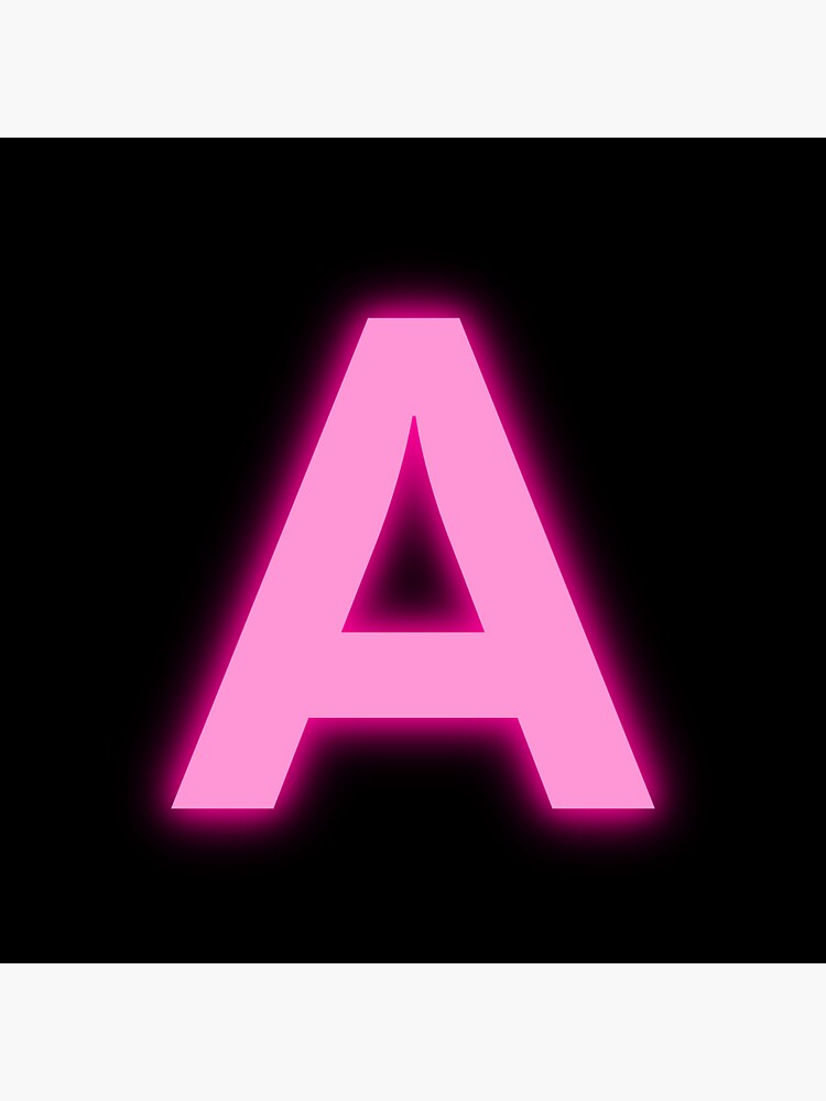 Letter A Neon Pink Stickers for Sale  Lettering, Pink neon sign, Neon pink