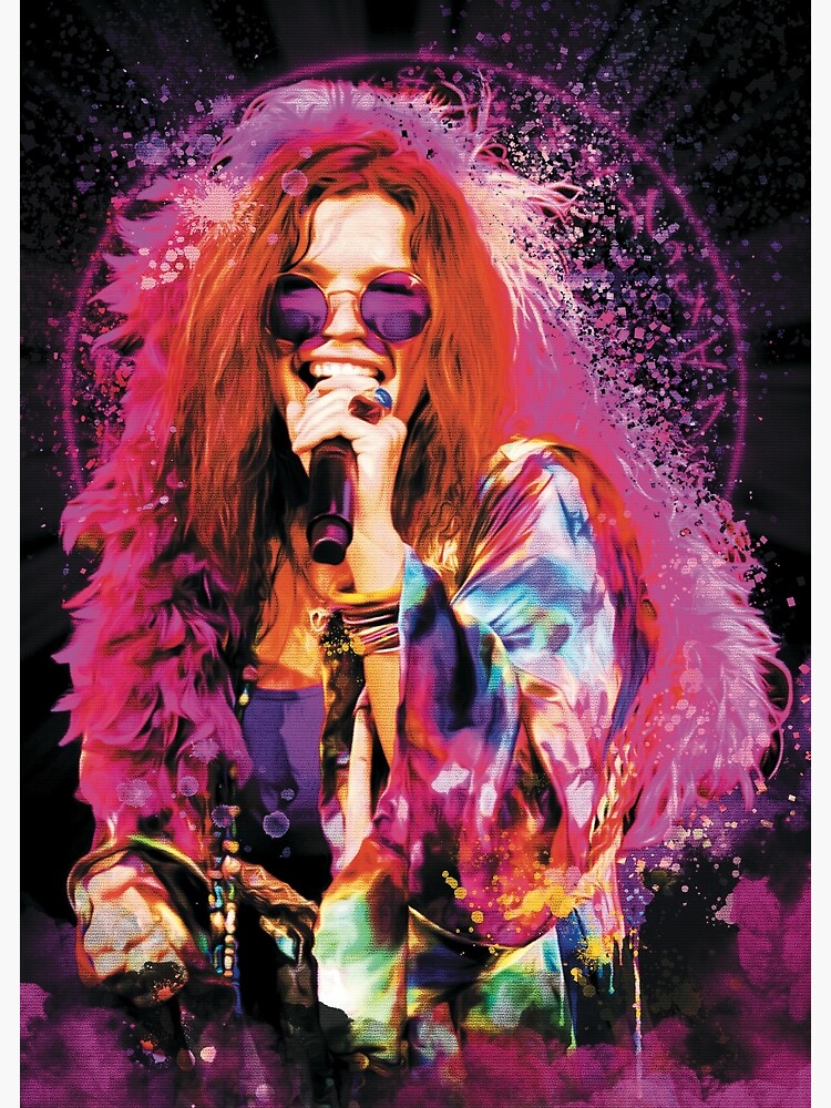 poster with janis joplin nude with birth and death date