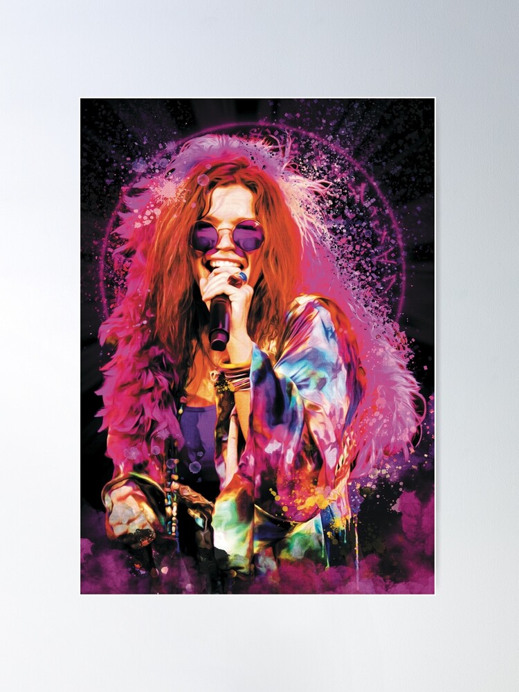油絵原画　Janis Joplin 油絵原画 Janis Joplin