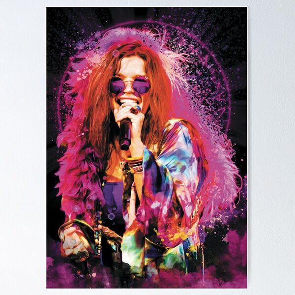 油絵原画　Janis Joplin 油絵原画 Janis Joplin