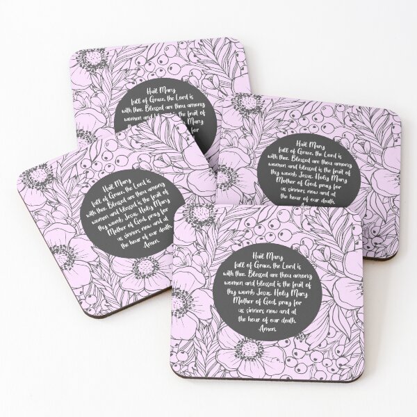 Item preview, Hail Mary, Full of Grace, Catholic Prayer designed and sold by StudioCitrine.