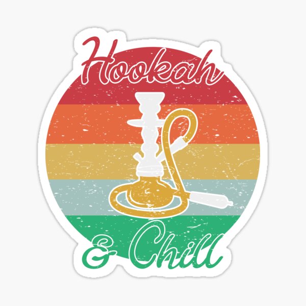 Artikel-Vorschau von Retro Shisha und Chill Shisha Pipe Grafik, designt und verkauft von Dan66.