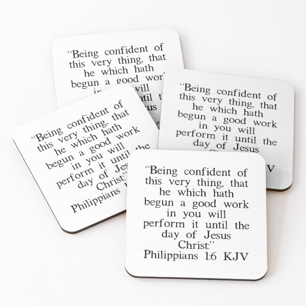 Item preview, Philippians 1:6 KJV designed and sold by IBMClothing.