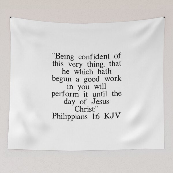 Item preview, Philippians 1:6 KJV designed and sold by IBMClothing.