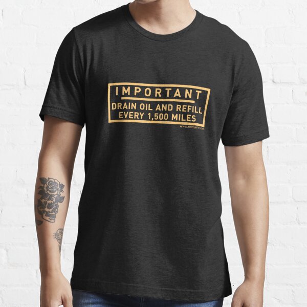 Minimum Oil Level Essential T-Shirt
