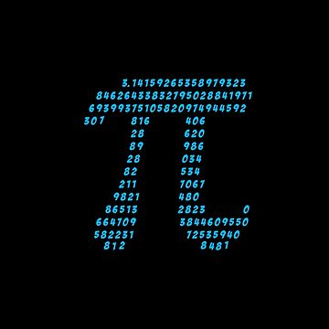 Artwork thumbnail, Pi π Science Mathematics Math Irrational Number Sequence by nitty-gritty
