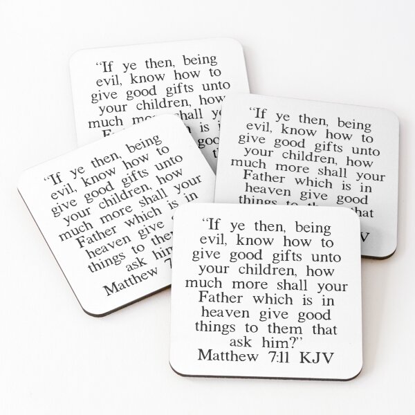 Item preview, Matthew 7:11 KJV designed and sold by IBMClothing.