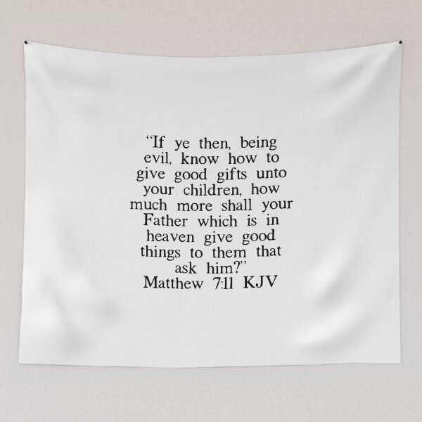 Item preview, Matthew 7:11 KJV designed and sold by IBMClothing.