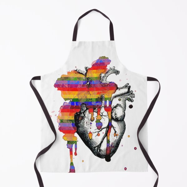 Item preview, gay pride flag heart explosion designed and sold by loulousworld.
