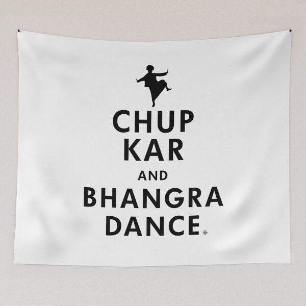Item preview, Chup Kar and Dance Bhangra Funny Indian Punjabi  designed and sold by Phulkari Co.