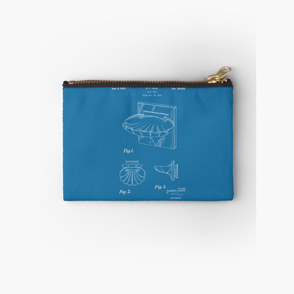 Item preview, Soap dish was 1949 patent white designed and sold by InkedArtPrints.