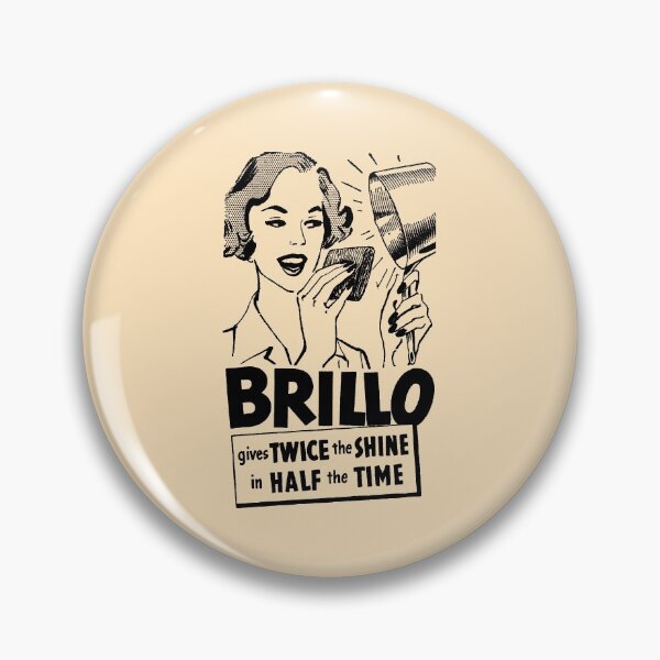 Item preview, BRILLO SCOURING PAD - ADVERT designed and sold by ThrowbackAds.