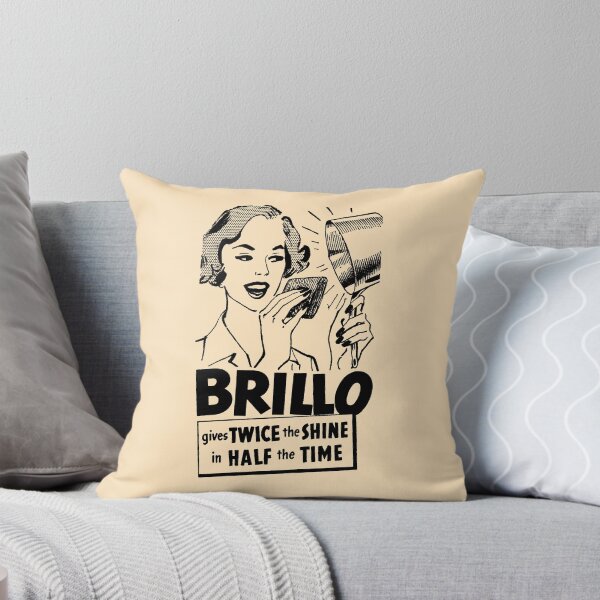 Item preview, BRILLO SCOURING PAD - ADVERT designed and sold by ThrowbackAds.