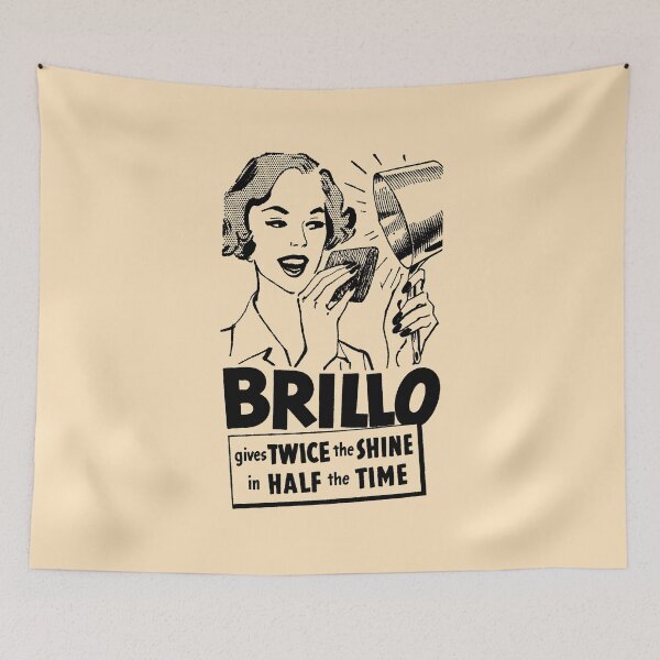 Aperçu de l'œuvre TAMPON À RÉCURER BRILLO - PUBLICITÉ créée et vendue par ThrowbackAds.