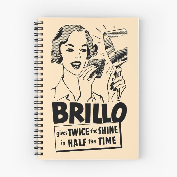 Item preview, BRILLO SCOURING PAD - ADVERT designed and sold by ThrowbackAds.