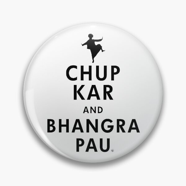 Item preview, Chup Kar and Dance Bhangra Pau Funny Indian Punjabi  designed and sold by Phulkari Co.