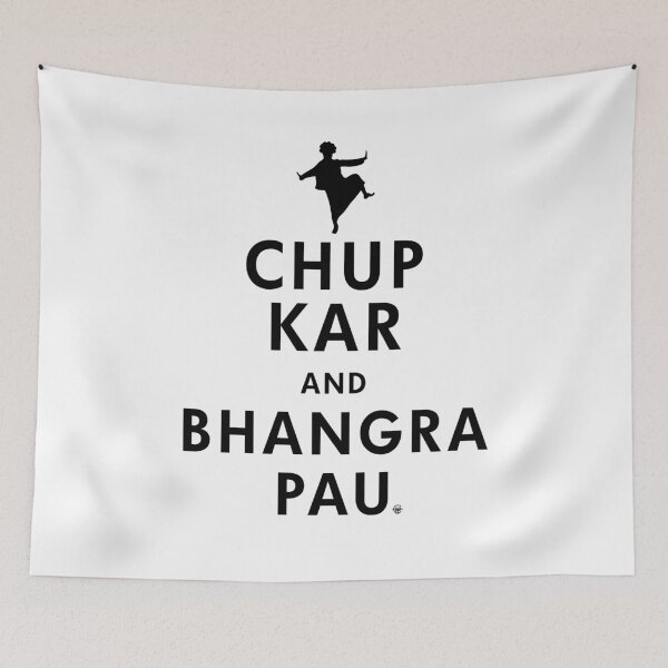 Item preview, Chup Kar and Dance Bhangra Pau Funny Indian Punjabi  designed and sold by Phulkari Co.