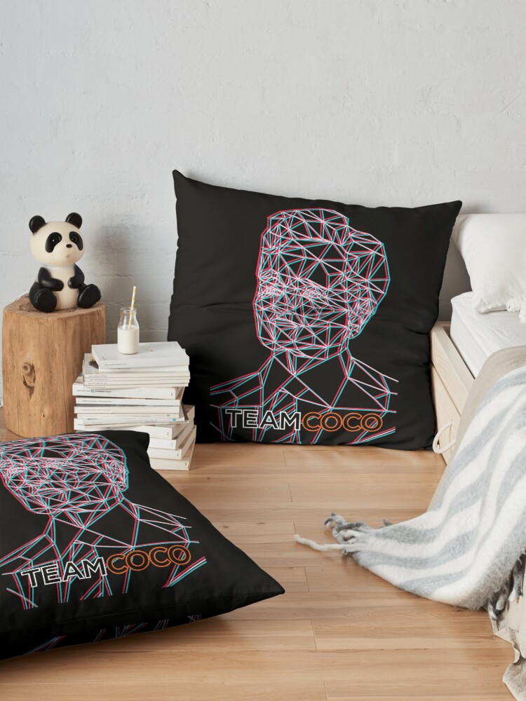 Alternate view of Team COCO (Anaglyph) Floor Pillow