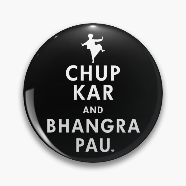 Item preview, Chup Kar and Dance Bhangra Pau Funny Indian Punjabi  designed and sold by Phulkari Co.