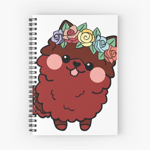Item preview, Red Pom with Flower Crown designed and sold by EAMcNamara.