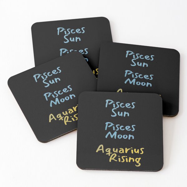 Item preview, Pisces Sun Pisces Moon Aquarius Rising Text designed and sold by leomooncreates.
