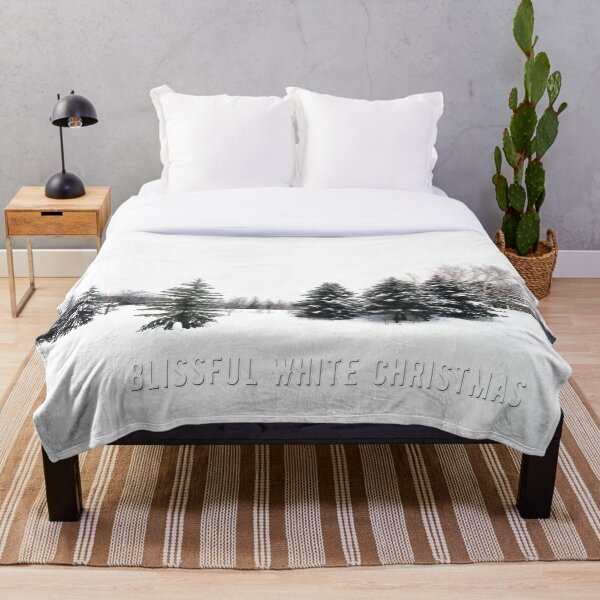Item preview, Blissful White Christmas with Snowy Forest Firs designed and sold by yappei.