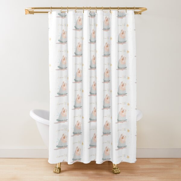 Dream BIG! go girl! Shower Curtain