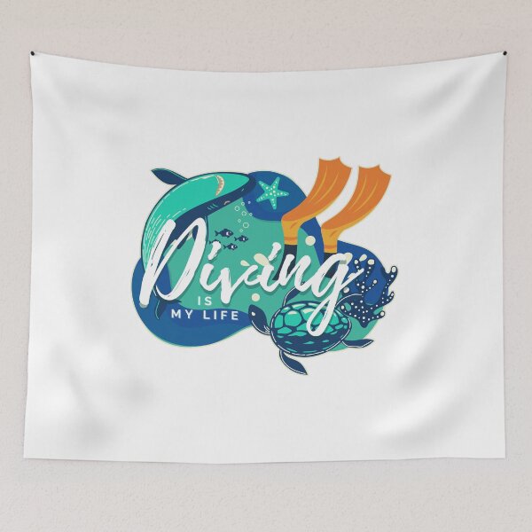 Item preview, I Love scuba diving - Diving is my life! designed and sold by miaoxiang9.