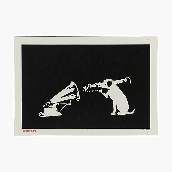 Item preview, Banksy HMV His Master’s Voice Rocket Dog Bazooka Gramophone designed and sold by WE-ARE-BANKSY.