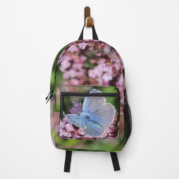 Item preview, blue butterfly on flower designed and sold by pinkal.