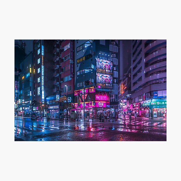 Item preview, Shinjuku at night designed and sold by TokyoLuv.