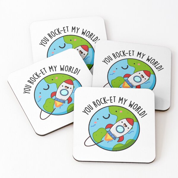 Item preview, You Rock-et My World Funny Rocket Puns  designed and sold by punnybone.