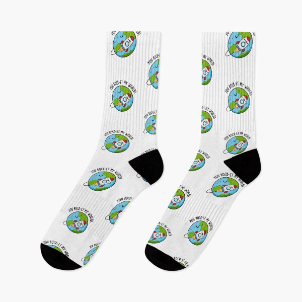 Item preview, You Rock-et My World Funny Rocket Puns  designed and sold by punnybone.