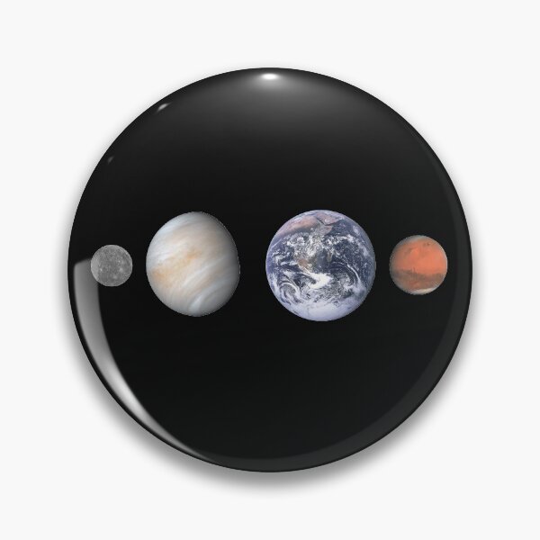 Item preview, Mercury, Venus, Earth, Mars - size comparison designed and sold by AvengingMeteor.