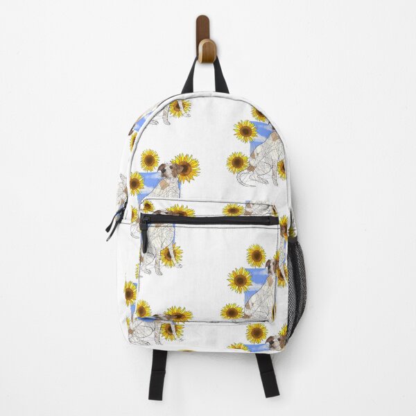 Item preview, Moose the Dog with Sunflowers designed and sold by Blacklightco.