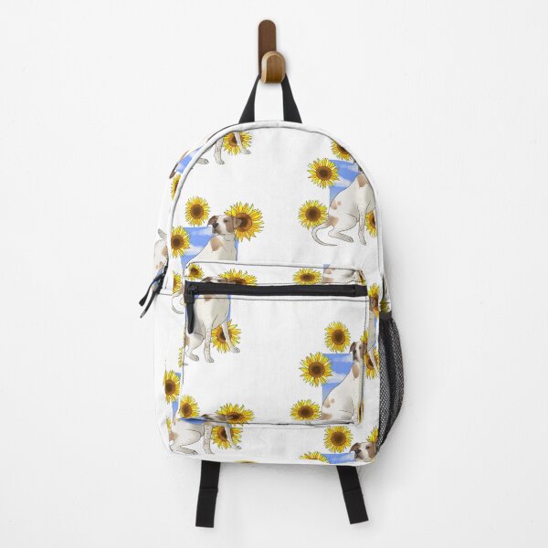 Item preview, Moose the Dog with Sunflowers Smooth designed and sold by Blacklightco.