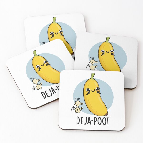 Item preview, Deja-poot Funny Banana Double Fart Puns  designed and sold by punnybone.