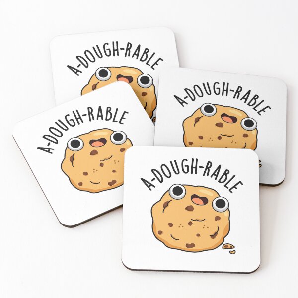 Item preview, A-dough-rable Funny Cookie Puns  designed and sold by punnybone.