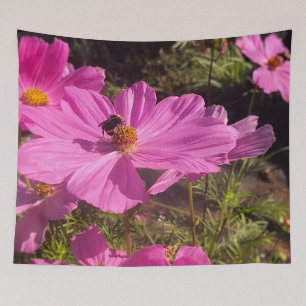 Item preview, Pink/ Purple Floral with a Bumble Bee designed and sold by tammyschroder.