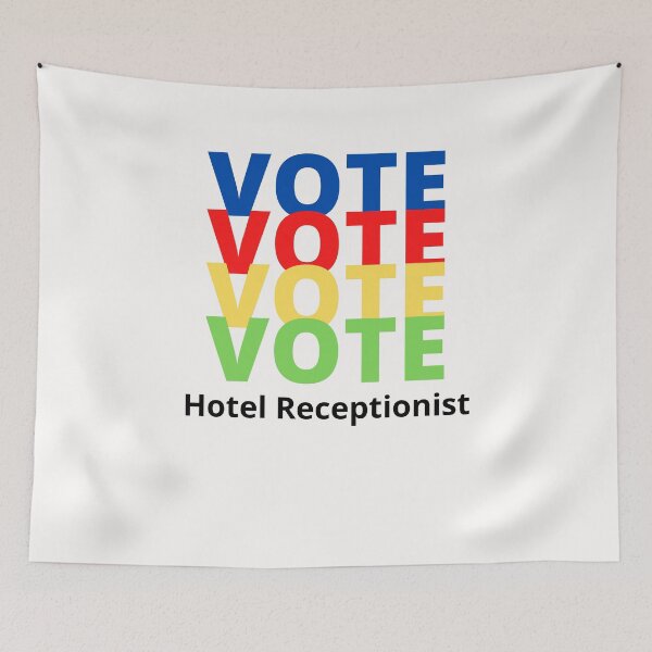 Item preview, Vote Hotel Receptionist designed and sold by majeed10.
