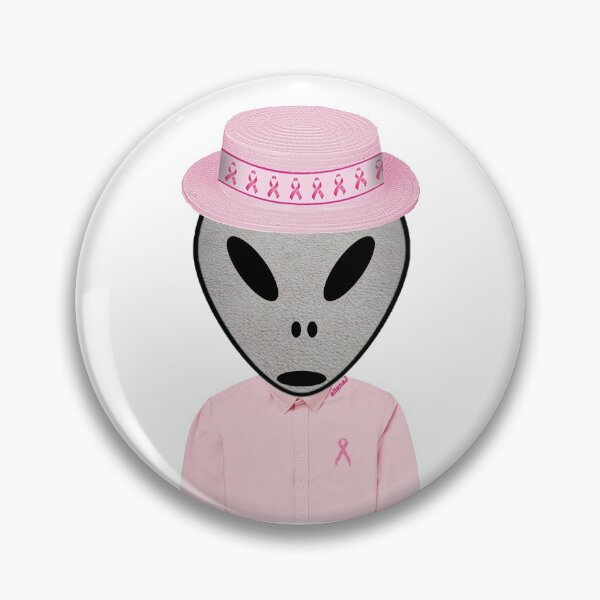 Item preview, An Alien Supporting Breast Cancer Awareness designed and sold by Intriguing Eclectives by Janelle  K.