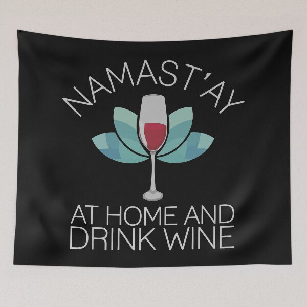 Item preview, Yoga Wine For Yogis At Home And Drink Wine designed and sold by Stickytudes.