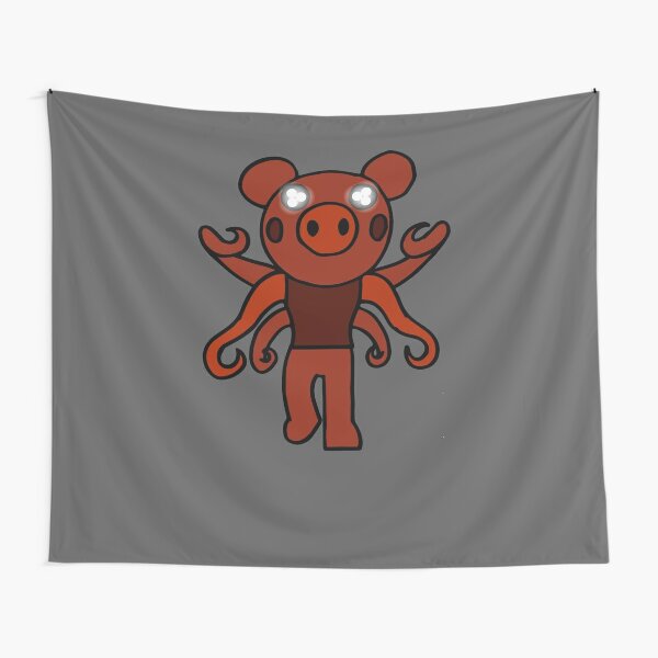 Zompiggy Piggy Skin Tapestry By Stinkpad Redbubble - octopus roblox piggy parasee piggy