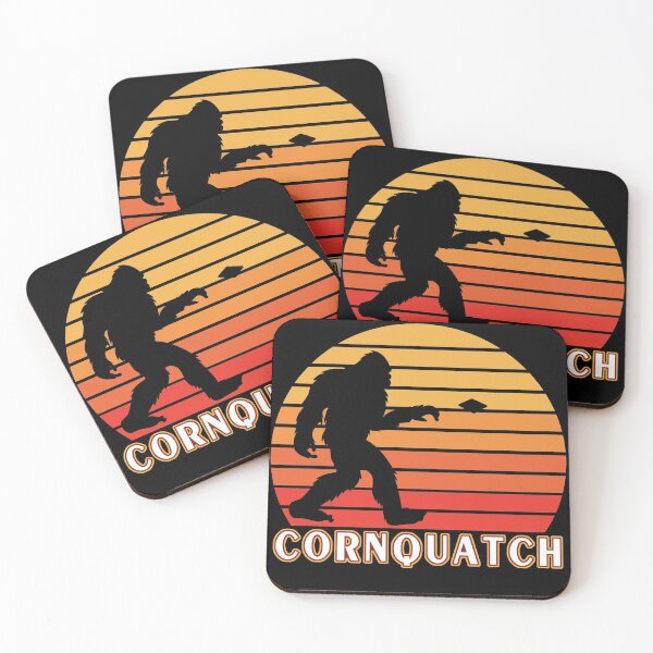 Item preview, CornQuatch Cornhole Sasquatch Hitting Holes with Bean Bags designed and sold by Cedinho.