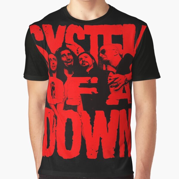 SYSTÈME D'UN TEXTE ROCK T-shirt graphique