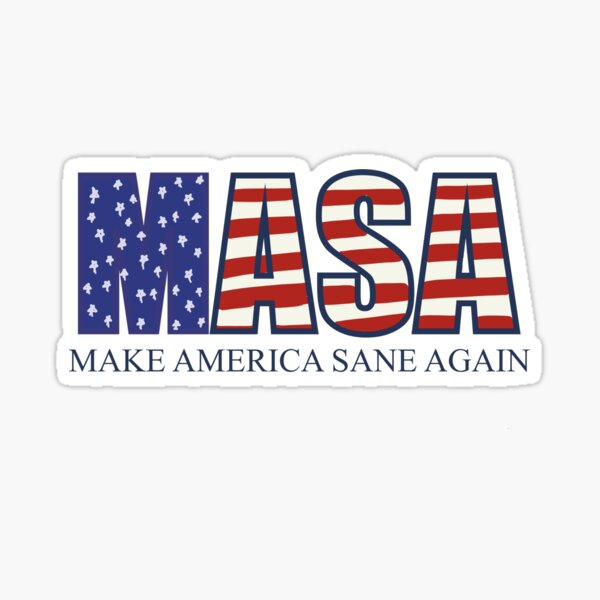 Vista previa del artículo con la obra « Make America SANE Again», diseñado y vendido por creativepod.