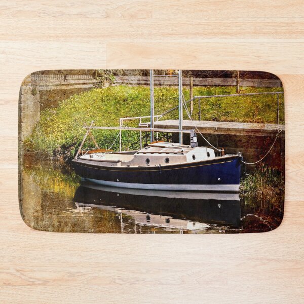 Item preview, Little River Boat. (Textured Effect) designed and sold by ScenicViewPics.