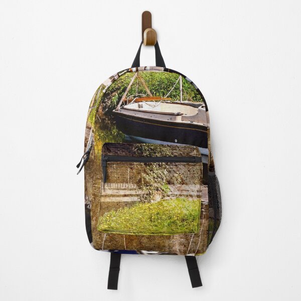 Item preview, Little River Boat. (Textured Effect) designed and sold by ScenicViewPics.